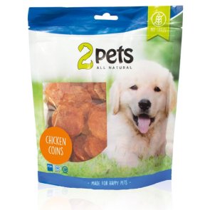 2pets Dogsnack Chicken Coins, 400g