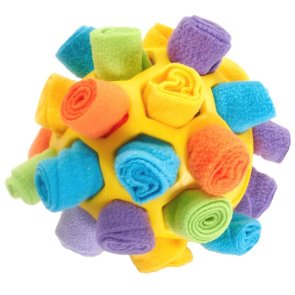 aktivitetsboll aktiveringsboll aktivering hundaktivering snuffle ball snuffelmatta boll hundboll godisgömma snacksgömma hundleks