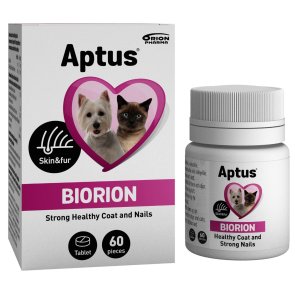 Aptus Biorion Tabletter 60 st hud päls klo hund katt tillskott