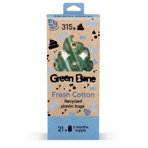 Bajspåsar Green Bone Fresh Cotton flerpack