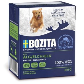 Bozita Hund Tetra Bitar i gelé Älg 370g
