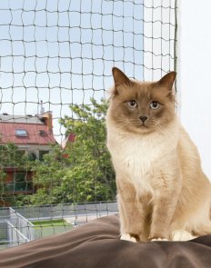 Cat Protect Kattnät med vajer Olivgrön