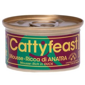 Cattyfeast Wet Adult Mousse Duck 85g kattfoder blötmat foder katt vuxen anka