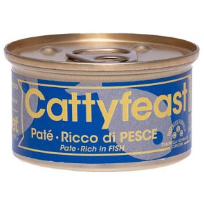 Cattyfeast Wet Adult Paté Rich in Fish 85g kattfoder våtfoder vuxen katt fisk