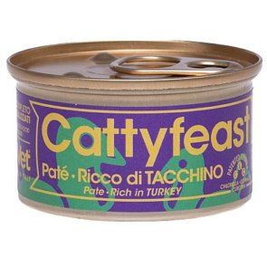 Cattyfeast Wet Sterilized Paté Rich in Turkey 85g sharp kattfoder kattmat våtfoder kalkon kastrerade steriliserade