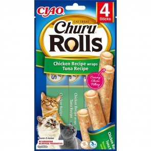 Churu Cat Rolls With Chicken And Tuna 4st