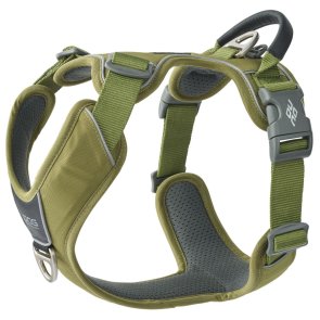 hundsele sele harness antidragsele sele comfort walk pro design reflex stadig hundkoppel hundhalsband grön hunting green dog cop