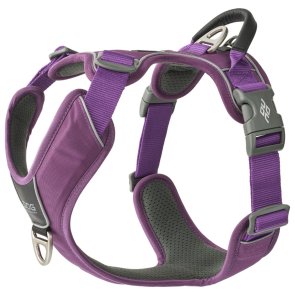 hundsele sele harness antidragsele sele comfort walk pro design reflex stadig hundkoppel hundhalsband lila purple passion dog co