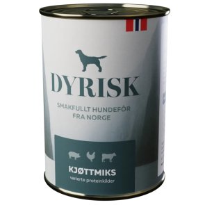 Dyrisk Kjøttmiks köttbaserat blötfoder för hund med norskt kött
