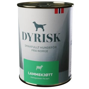 Dyrisk LammeKjøtt lammbaserat blötfoder för hund med färska råvaror