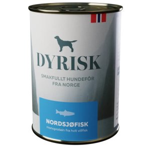 Dyrisk Nordsjöfisk fiskbaserat blötfoder för hund med naturlig smaklighet