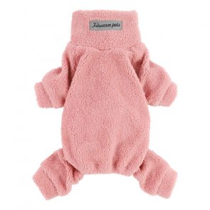 Fitwarm Turtleneck Fuzzy Pyjamas Pink