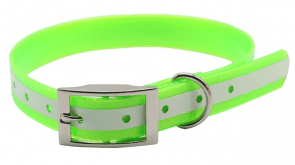 Halsband TPU + reflex grön, två storlekar