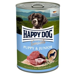 Happy Dog konserv, Sensible Puppy & Junior Lamm 400g