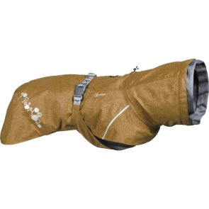 hurtta monsoon ii eco hundtäcke regntäcke regnjacka hundjacka desert gul beige återvunnet regn