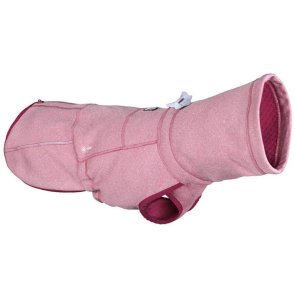 hurtta razzle dazzle midlayer mellanlagerjacka hundjacka rosa röd vändbar fleece mellanjacka hund hundjacka mjuk justerbar valpj