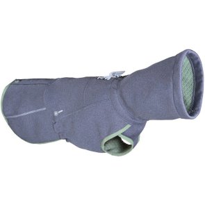 hurtta razzle dazzle midlayer mellanlagerjacka hundjacka blackberry grå ljusgrön vändbar fleece mellanjacka hund hundjacka mjuk