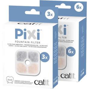 Kolfilter Refill för Pixi vattenfontän 2,5L Catit Pixi utbytesfilter katt vattenfontän