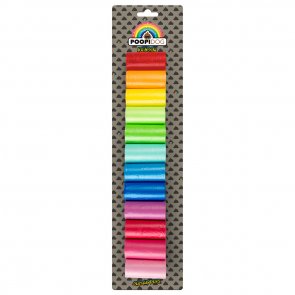 PoopiDog Rainbow bajspåsar 12 x 15 st