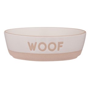 Mason Cash Keramikskål Woof White 16x5cm hundskål matskål vattenskål keramik stilren klassisk minimalisk voff hundälskare