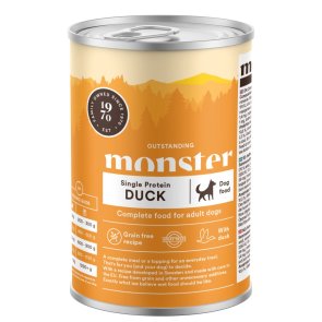 Monster Dog Adult Single Duck Burk 400 g