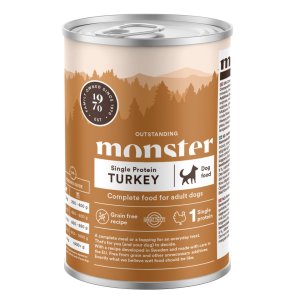 Monster Dog Adult Single Turkey Burk 400 g