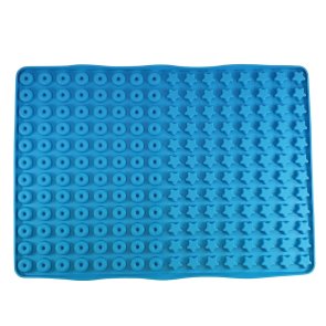 Nobby Bakform silikon stjärnor & ringar, 39 x 28 cm, blå xmas baking mat blue silikonform hundgodis diy baka hundsnacks frys in