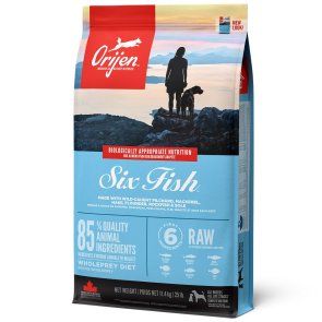Orijen Dog Six Fish hundfoder hundmat fisk kvalitet pilchard mackerel hake flounder rockfish sole
