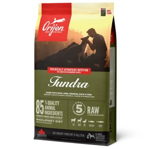 Orijen Dog Tundra hundfoder hundmat lamm vilt anka fisk kvalitet hög kötthalt