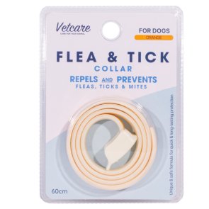Petcare Vetcare Fästinghalsband för hundar, två varianter flea tick collar dogs naturligt fästingskydd citron apelsin doft kemik