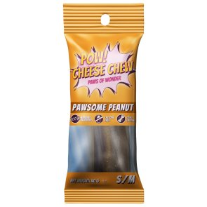 POW Cheese Chew Pawsome Peanut Butter hundtugg jordnötssmör hundgodis hundsnacks belöningsgodis jordnöt hund pow