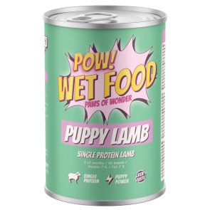 POW Dog Puppy Lamb Burk 400g hundfoder valpfoder lamm valp singelprotein hög smaklighet