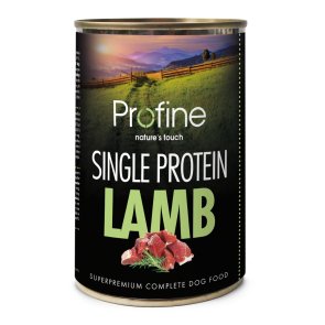 Pro Fine Single Protein Lamb 400g hundfoder helfoder lammkött singelprotein spannmålsfritt rent kött överkänsliga skonsam känsli