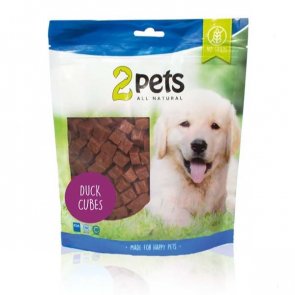2pets Dogsnack Duck Cubes 400 g