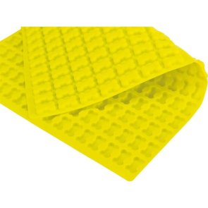 Bakform / Lick´n´Snack-platta, ben, neongrön silikon, 38 × 28 cm