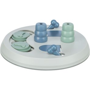 Trixie Dog Activity Flip Board, Nivå 2, ø 23 cm hundspel hundpussel aktiveringsleksak hund ny färg blå grön