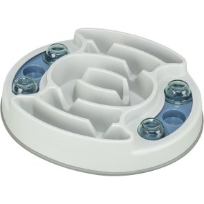 Trixie Dog Activity Slide & Feed, Nivå 1, 30 × 27 cm hundspel hundpussel aktiveringsleksak hund ny färg blå turkosgrön
