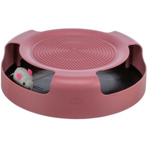 kattleksak jaga mus fånga bana turkos rosa plast trixie catch the mouse 25 cm