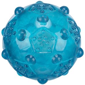 Trixie Leksaksboll TPR med bubblor, 7 eller 8 cm rosa petrol hundleksak boll struktur tugga kasta apport