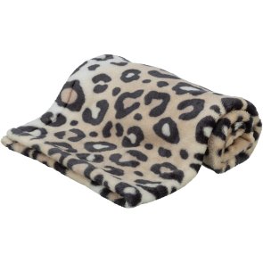 Trixie Leo filt mjuk plysch cream, två storlekar 75 x 100 100 x 150 stor filt mysig katt hund beige