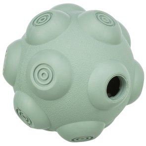 Trixie Snacksboll labyrint, naturgummi, nivå 2, ø 9 cm, grön godisgömma mjuk med hål ny färg hundleksak aktiveringsleksak