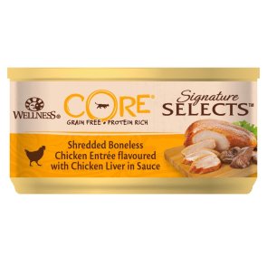 CORE Signature Selects Shredded Chicken & Chicken Liver in Sauce 79g
