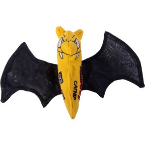 Yeowww! Cat Bat catnip kattmynta ekologisk kattleksak fladdermus 100% äkta ekologisk kattmynta gul svart prasselvingar