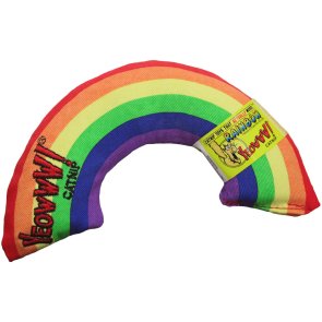 Yeowww! Rainbow 15 cm catnip äkta ekologisk kattmynta regnbåge kattleksak pride röd orange gul grön blå lila bomull kvalitet