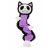 Companion Halloween Fladdermus plyschleksak svart lila vit monster katt mjuk plysch hundleksak
