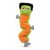 Companion Halloween Frankenstein plyschleksak grön orange grå monster mjuk plysch hundleksak