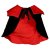 Dogman Maskeradkostym Dracula halloween vampyr cape hundkläder svart röd