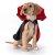 Dogman Maskeradkostym Dracula halloween vampyr cape hundkläder svart röd