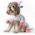 Dogman Maskeradkostym Unicorn enhörning hunddräkt halloween utklädnad vit rosa rainbow
