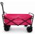 Eukanuba vikbar skrinda rosa svart 58x90 cm vagn transport tyg metall med hjul och handtag